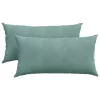 Kanapé párnák 2 pcs Tengeri Zöld 80 x 40 cm Bársonyos szövet