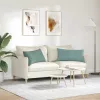 Kanapé párnák 2 pcs Tengeri Zöld 80 x 40 cm Bársonyos szövet