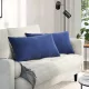 Kanapé párnák 2 pcs Rendőrségi kék 80 x 40 cm Bársonyos szövet