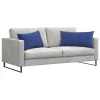 Kanapé párnák 2 pcs Rendőrségi kék 80 x 40 cm Bársonyos szövet