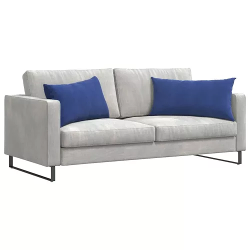Kanapé párnák 2 pcs Rendőrségi kék 80 x 40 cm Bársonyos szövet