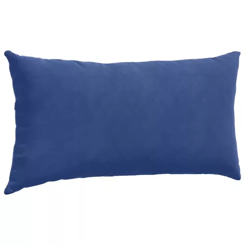 Kanapé párnák 2 pcs Rendőrségi kék 80 x 40 cm Bársonyos szövet