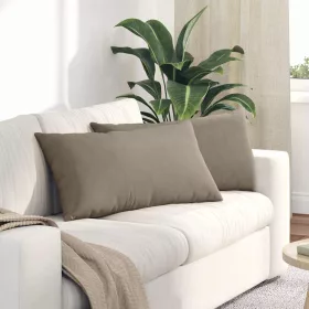Kanapé párnák 2 pcs Tópszínű 80 x 40 cm szövet