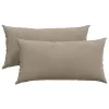 Kanapé párnák 2 pcs Tópszínű 80 x 40 cm szövet