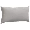 Kanapé párnák 2 pcs Világosszürke 80 x 40 cm szövet