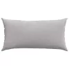 Kanapé párnák 2 pcs Világosszürke 80 x 40 cm szövet