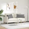 Kanapé párnák 2 pcs Sötétszürke 80 x 40 cm szövet