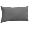Kanapé párnák 2 pcs Sötétszürke 80 x 40 cm szövet