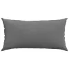 Kanapé párnák 2 pcs Sötétszürke 80 x 40 cm szövet