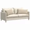 Kanapé párnák 2 pcs Krém 80 x 40 cm szövet