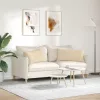 Kanapé párnák 2 pcs Krém 80 x 40 cm szövet