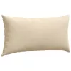 Kanapé párnák 2 pcs Krém 80 x 40 cm szövet