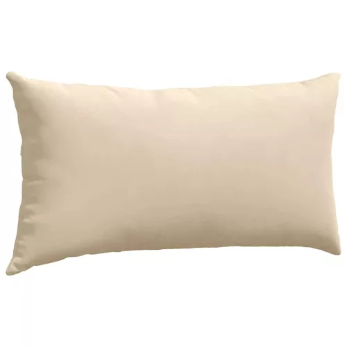 Kanapé párnák 2 pcs Krém 80 x 40 cm szövet