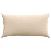 Kanapé párnák 2 pcs Krém 80 x 40 cm szövet