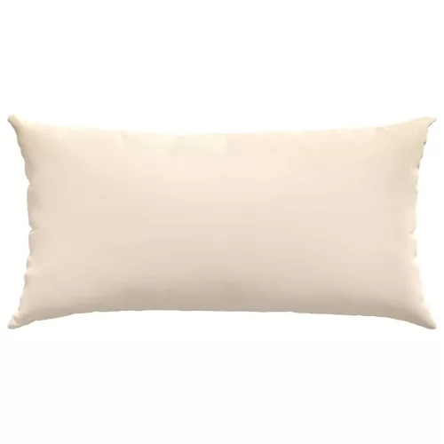 Kanapé párnák 2 pcs Bézs 80 x 40 cm szövet