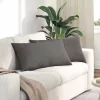 Kanapé párnák 2 pcs Világosszürke 80 x 40 cm Bársonyos szövet