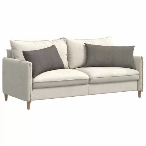 Kanapé párnák 2 pcs Világosszürke 80 x 40 cm Bársonyos szövet