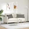 Kanapé párnák 2 pcs Világosszürke 80 x 40 cm Bársonyos szövet
