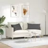 Kanapé párnák 2 pcs Sötétszürke 80 x 40 cm Bársonyos szövet