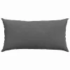 Kanapé párnák 2 pcs Sötétszürke 80 x 40 cm Bársonyos szövet