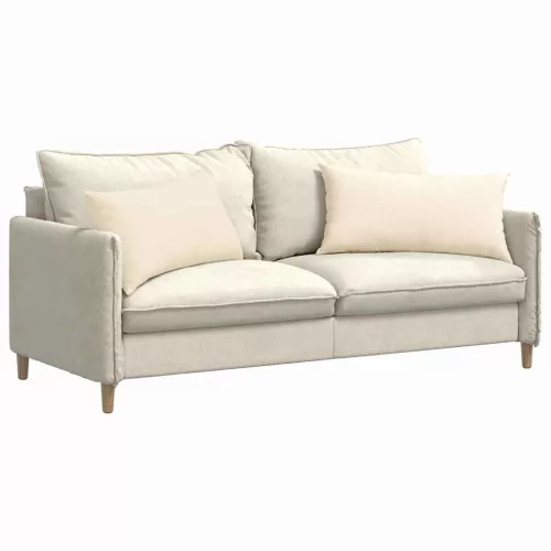 Kanapé párnák 2 pcs Krém 80 x 40 cm Bársonyos szövet
