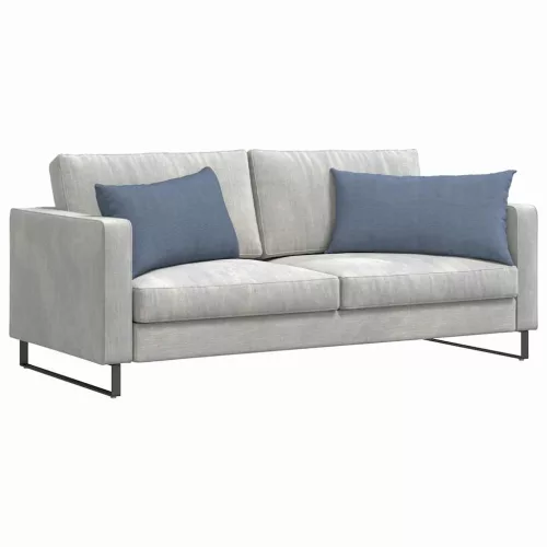 Kanapé párnák 2 pcs Kék 80 x 40 cm Bársonyos szövet