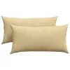Kanapé párnák 2 pcs Szürke zöld 80 x 40 cm Bársonyos szövet