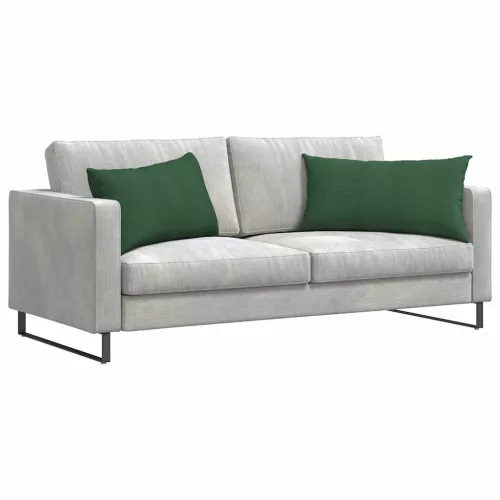 Kanapé párnák 2 pcs Sötétzöld 80 x 40 cm Bársonyos szövet