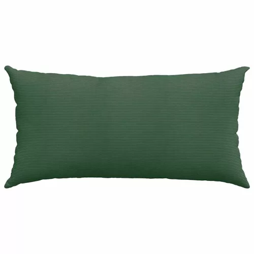 Kanapé párnák 2 pcs Sötétzöld 80 x 40 cm Bársonyos szövet
