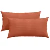 Kanapé párnák 2 pcs Piros Narancs 80 x 40 cm Bársonyos szövet