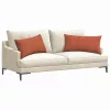 Kanapé párnák 2 pcs Piros Narancs 80 x 40 cm Bársonyos szövet