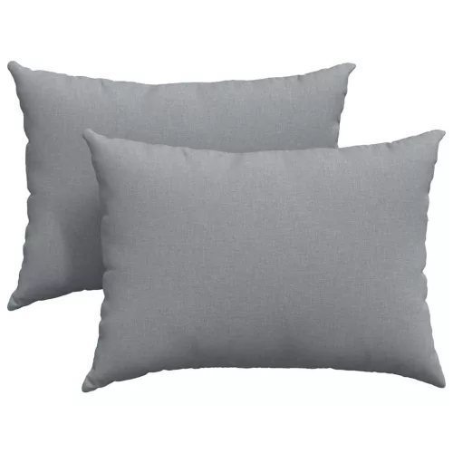 Kanapé párnák 2 pcs Világosszürke 70 x 50 cm szövet