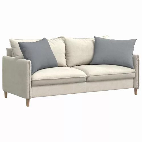 Kanapé párnák 2 pcs Világosszürke 70 x 50 cm szövet