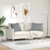 Kanapé párnák 2 pcs Világosszürke 70 x 50 cm szövet