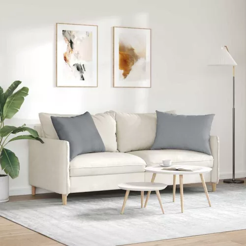 Kanapé párnák 2 pcs Világosszürke 70 x 50 cm szövet