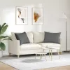 Kanapé párnák 2 pcs Sötétszürke 70 x 50 cm szövet