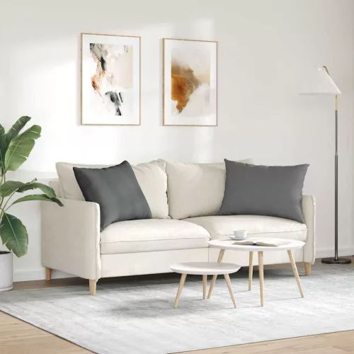 Kanapé párnák 2 pcs Sötétszürke 70 x 50 cm szövet