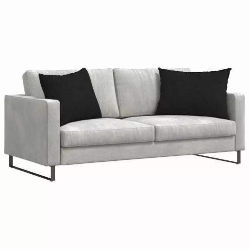 Kanapé párnák 2 pcs Fekete 70 x 50 cm szövet