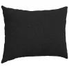 Kanapé párnák 2 pcs Fekete 70 x 50 cm szövet