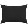Kanapé párnák 2 pcs Fekete 70 x 50 cm szövet