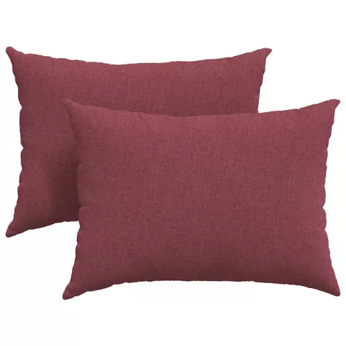 Kanapé párnák 2 pcs Bordó 70 x 50 cm szövet