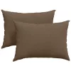 Kanapé párnák 2 pcs Barna 70 x 50 cm szövet