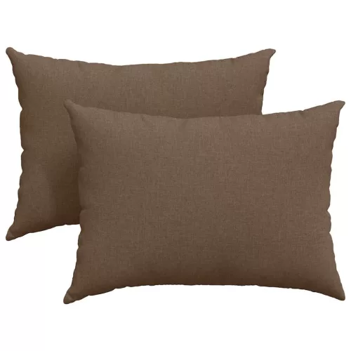 Kanapé párnák 2 pcs Barna 70 x 50 cm szövet