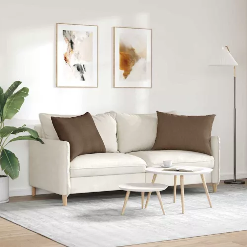 Kanapé párnák 2 pcs Barna 70 x 50 cm szövet