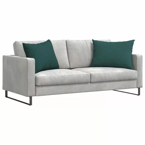 Kanapé párnák 2 pcs Sötétzöld 70 x 50 cm szövet