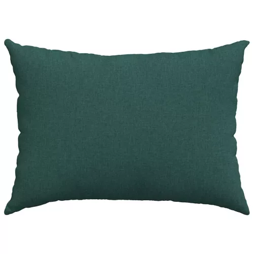 Kanapé párnák 2 pcs Sötétzöld 70 x 50 cm szövet