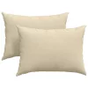 Kanapé párnák 2 pcs Krém 70 x 50 cm szövet