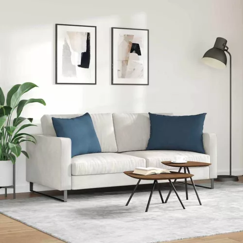 Kanapé párnák 2 pcs Kék 70 x 50 cm szövet