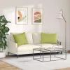 Kanapé párnák 2 pcs Világos zöld 70 x 50 cm szövet