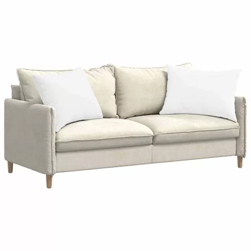 Kanapé párnák 2 pcs Fehér 70 x 50 cm szövet